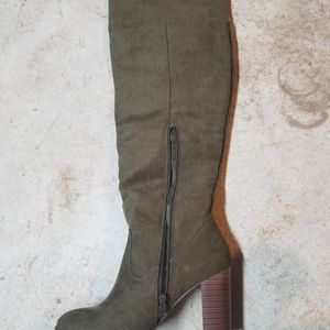 Green Over the Knee Boots